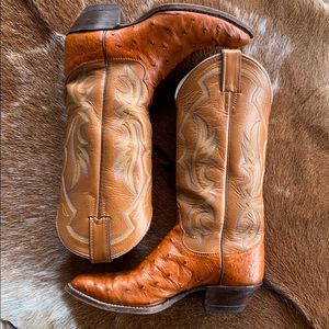 Ladies Justin Full Quill Ostrich Boot